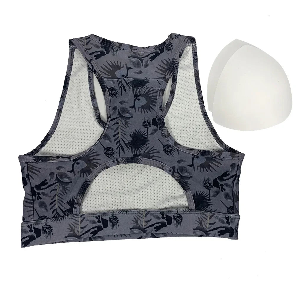Women's Sports Bra Gathered Without Steel Ring Front Vest