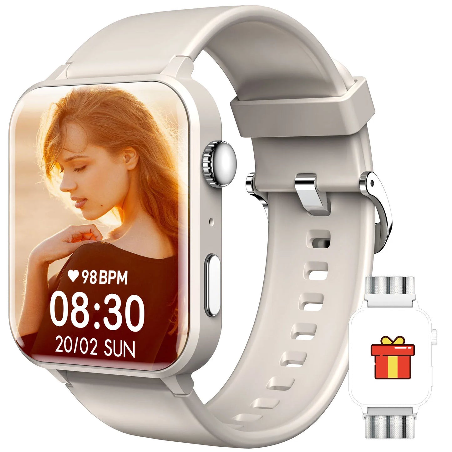 Blackview Smartwatch With Bluetooth Call Heart Rate SpO2