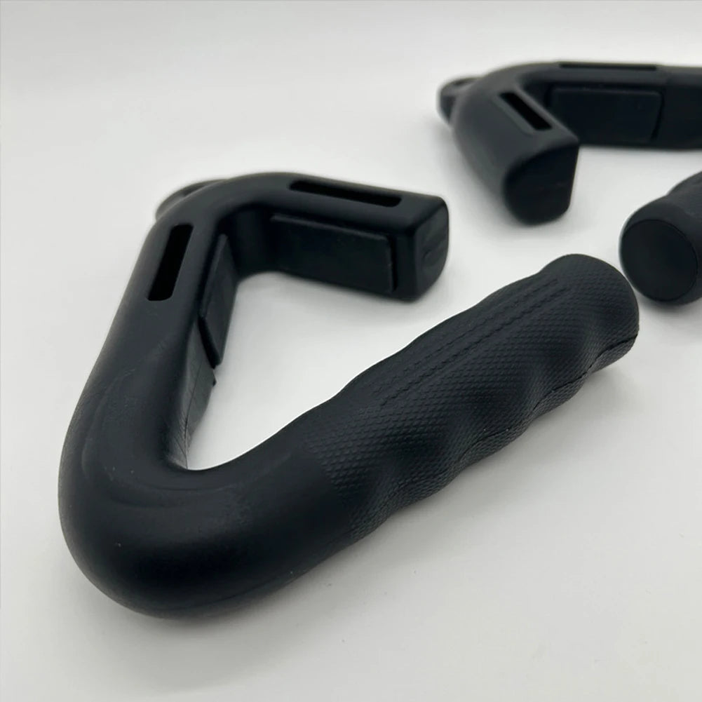 2 Pcs Non Slip Angled Grip Workout Handle Heavy Duty Resistance Band Handle for Barbell and Pull Up Bars