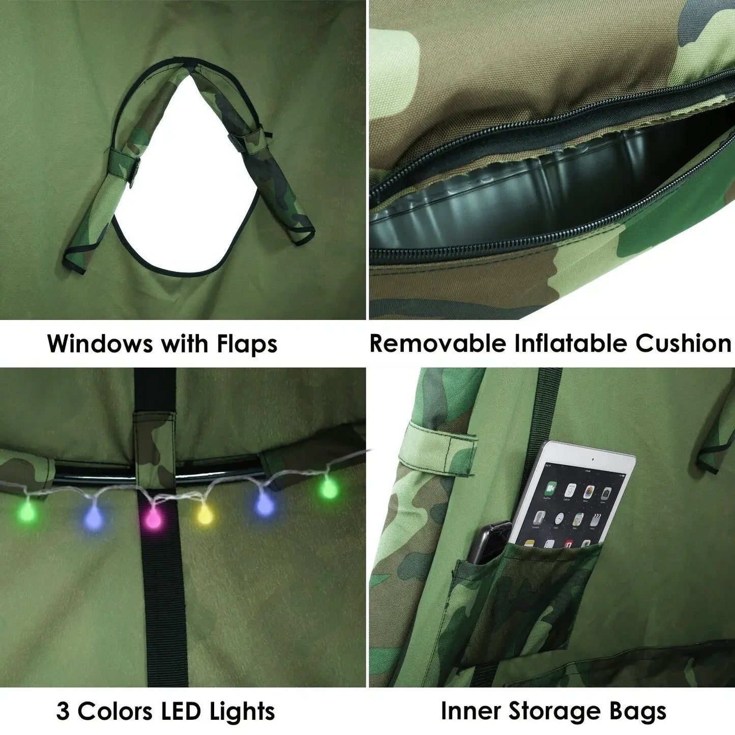 Hanging Tree Tent For Kids Indoor Outdoor Waterproof Light String