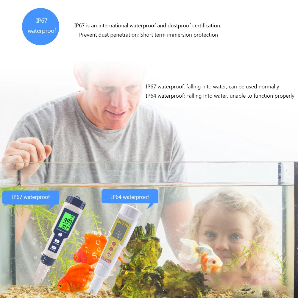 5 In 1 Digital TDS EC PH Salinity Temperature Meter