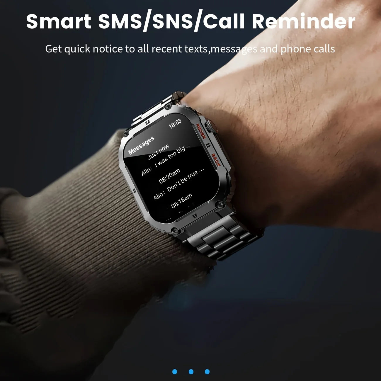 LIGE Outdoor Sports Smartwatch Bluetooth Calling Fitness