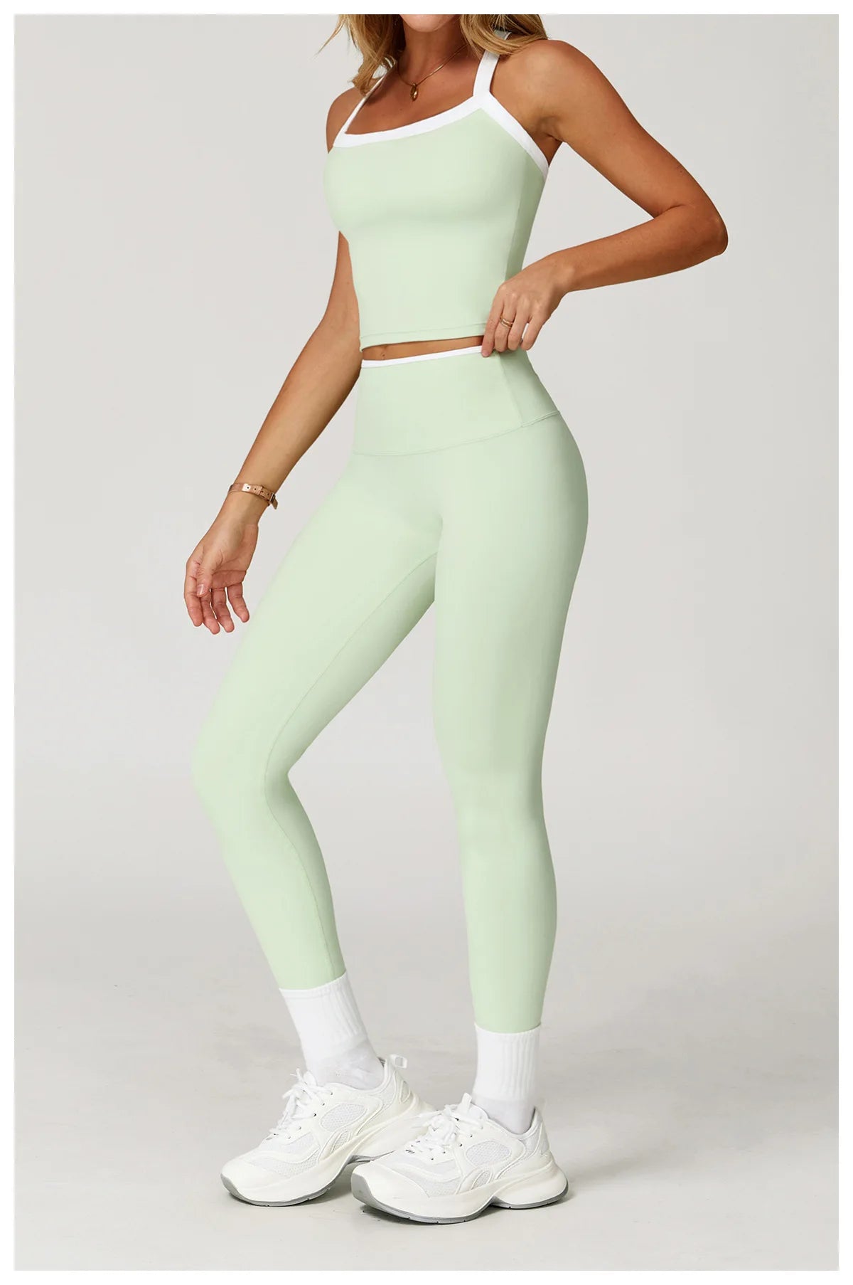 SWELTERINGCN Women 2 Piece Tracksuit Yoga Set Gym Wear