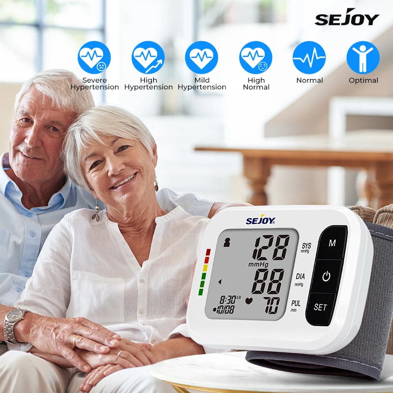Sejoy Wrist Blood Pressure Monitor And Pulse Oximeter