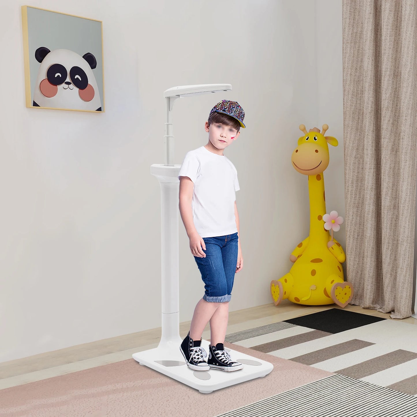 Ultrasonic Height and Body Fat Analyzer Digital Medical Body Analyzer BMI Weighing and Height Scale for Home and Hospital 100 to 240 Volt