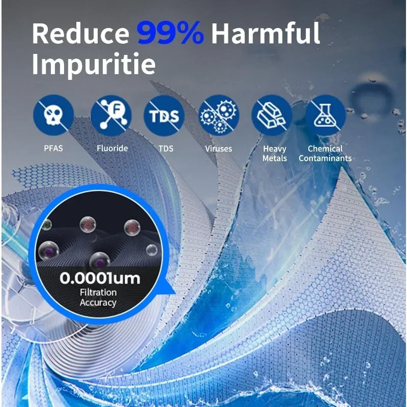 High Concerned Chemical Reverse Osmosis Countertop Water Filter Remineralization