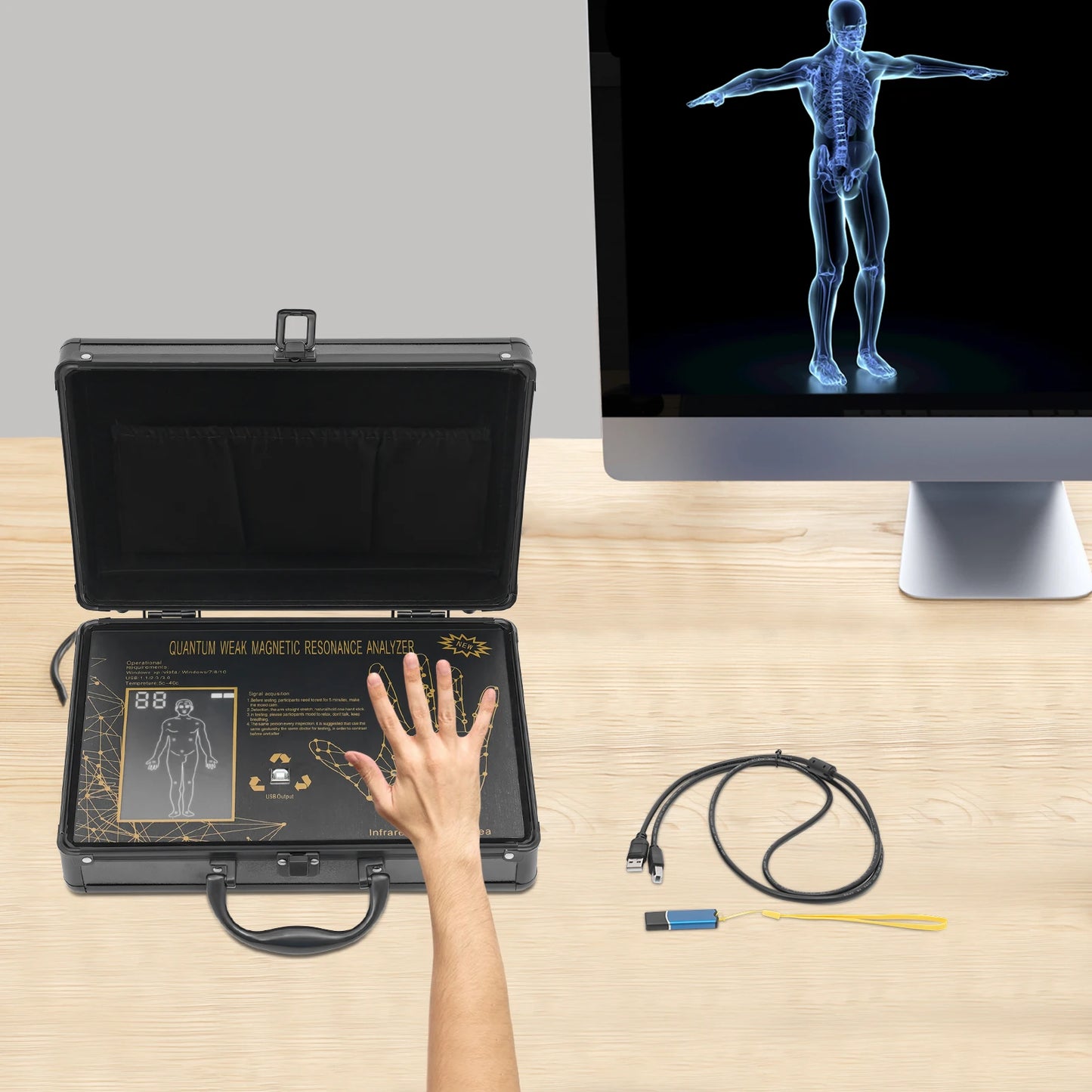Quantum Analyzer Magnetic Body Scanner Health Detector