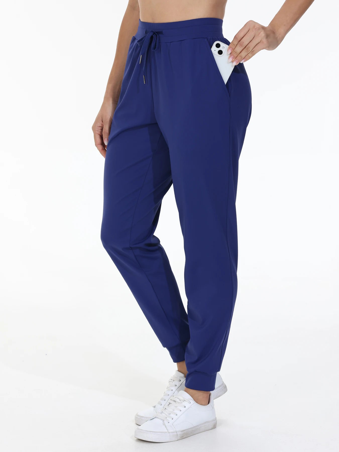 Fujian Womens Fitness Jogging Pants High Belt Drawstring