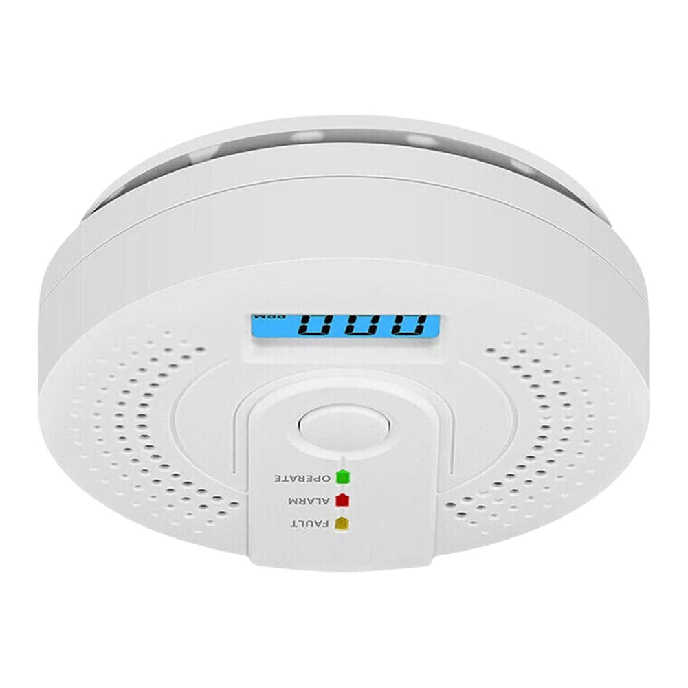 NONEDIY Digital Carbon Monoxide Detector Battery Powered CO Alarm