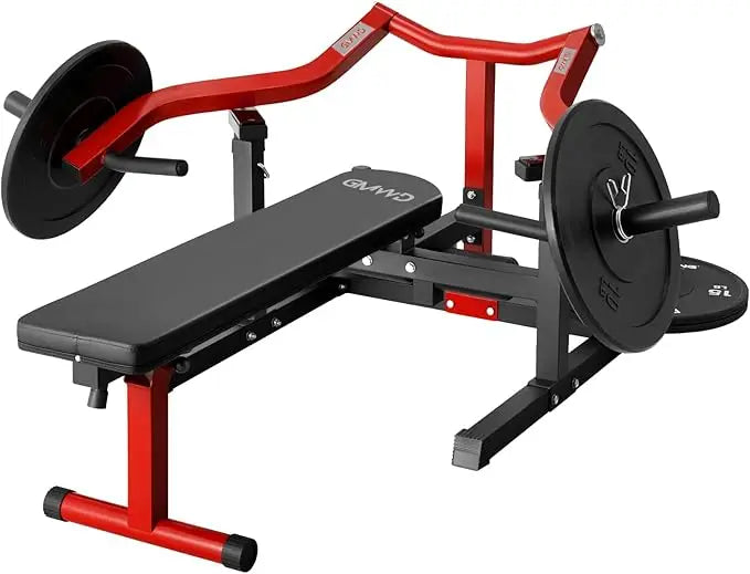 GMWD Chest Press Machine 1050LBS Bench Press Machine with Independent Converging Arms Adjustable Flat Incline Bench