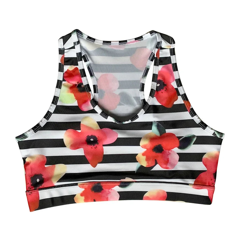 Women's Sports Bra Gathered Without Steel Ring Front Vest