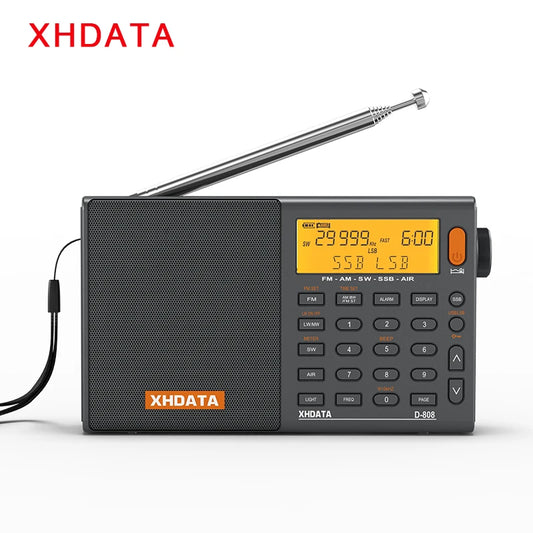 XHDATA D808 AM FM SW MW SSB Portable Radio Receiver