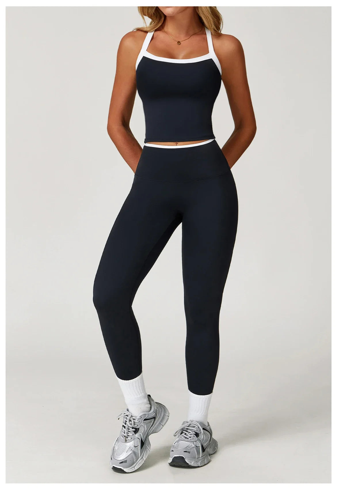 SWELTERINGCN Women 2 Piece Tracksuit Yoga Set Gym Wear