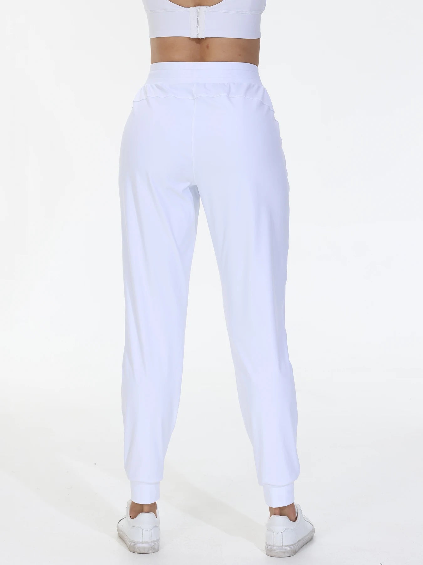 Fujian Womens Fitness Jogging Pants High Belt Drawstring