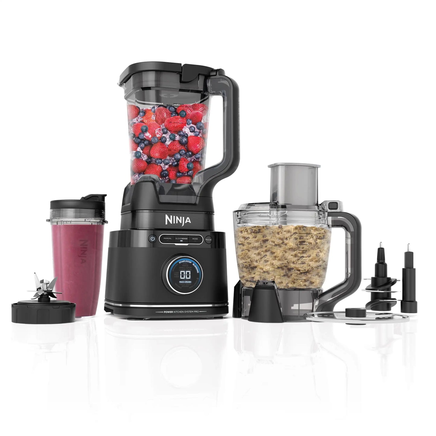 Ninja Detect Kitchen System Power Blender and Processor with Blend Sense Technology Silver TB400