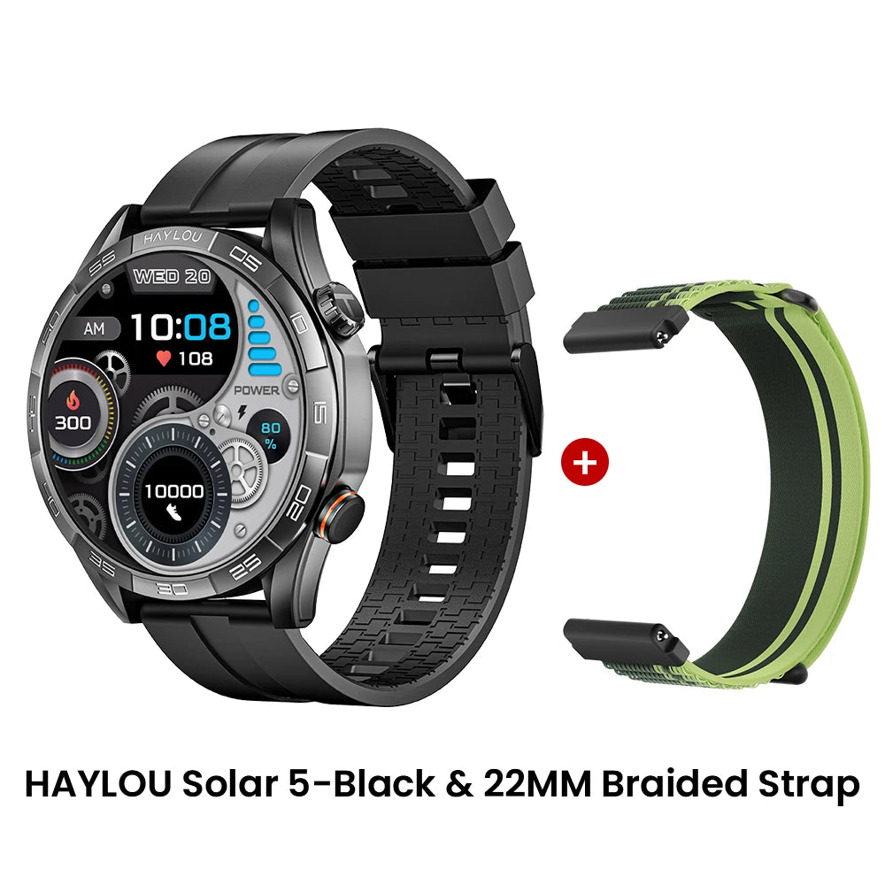 HAYLOU Solar 5 Voice Calling Smartwatch Health Tracking