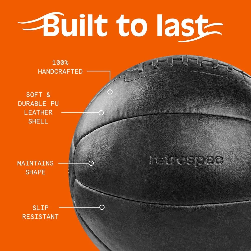 Retrospec Core Weighted Medicine Ball Soft Touch Grip