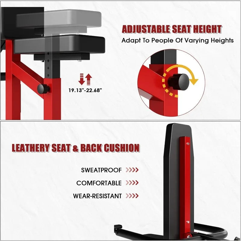 YTYIN Seated Dip Machine Plate Loaded Tricep Press for Chest
