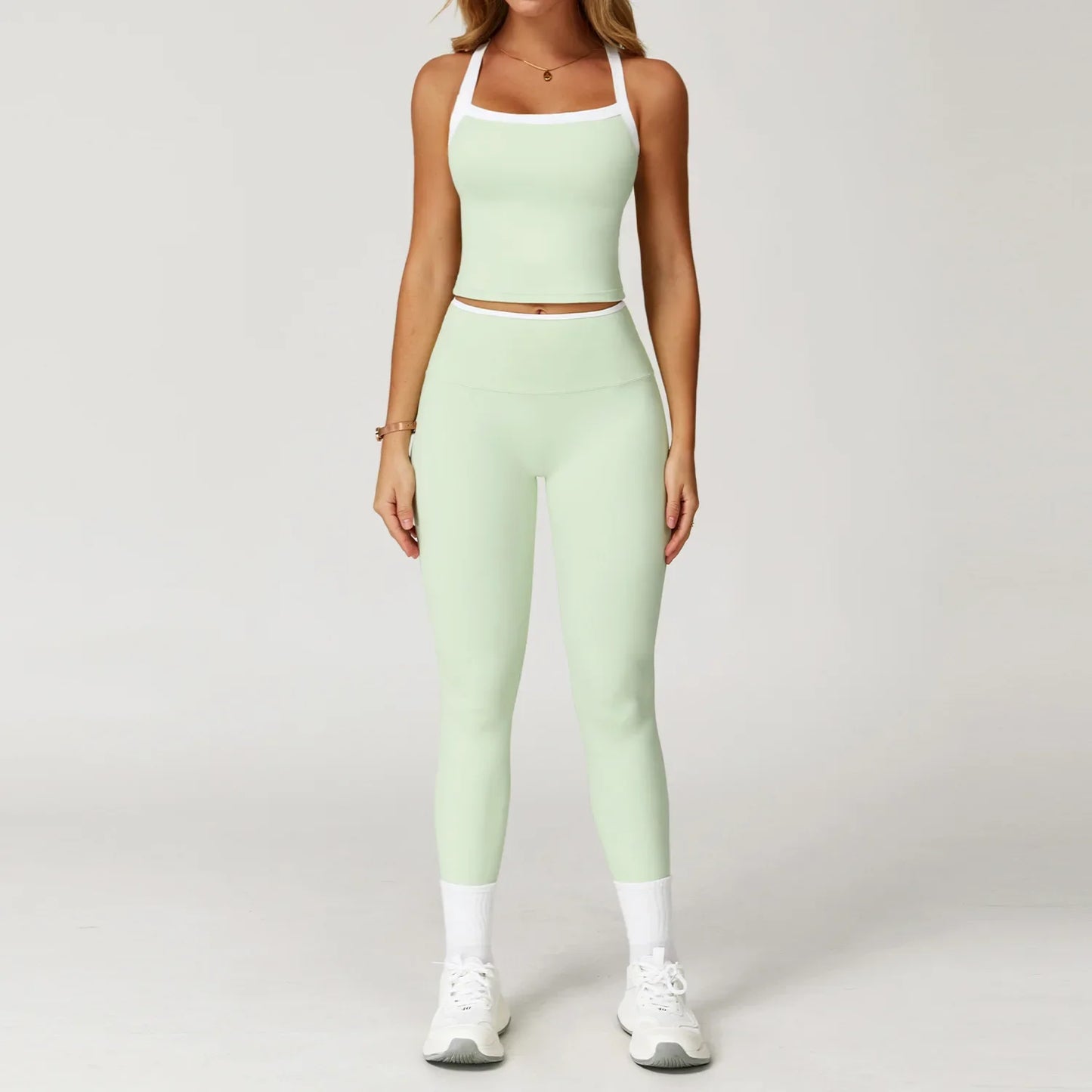 SWELTERINGCN Women 2 Piece Tracksuit Yoga Set Gym Wear
