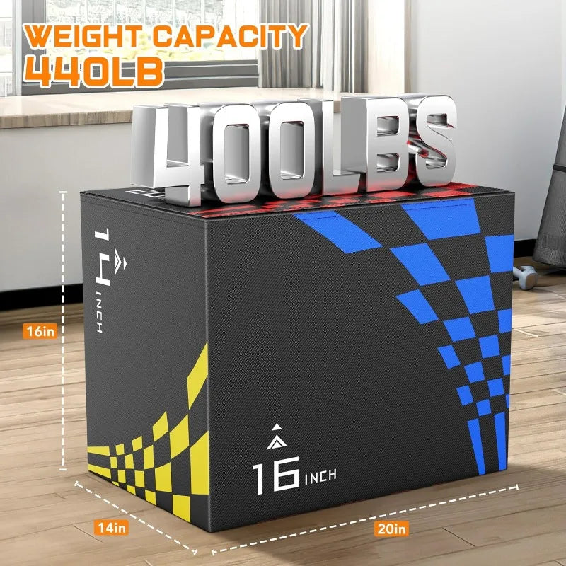 GIKPAL 3 In 1 Heavy Duty Plyometric Jump Box Training