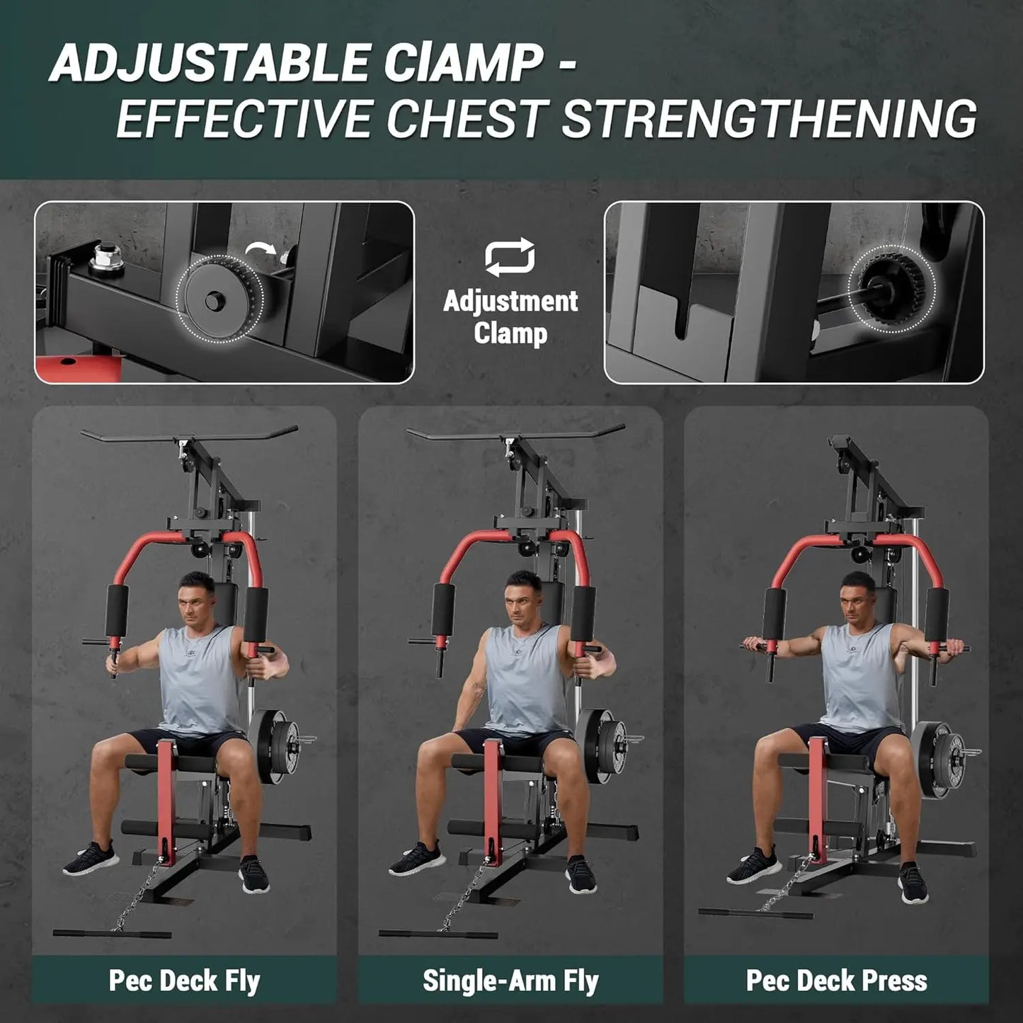 HiMISS Full Body Workout Gym Machine With Pulley System