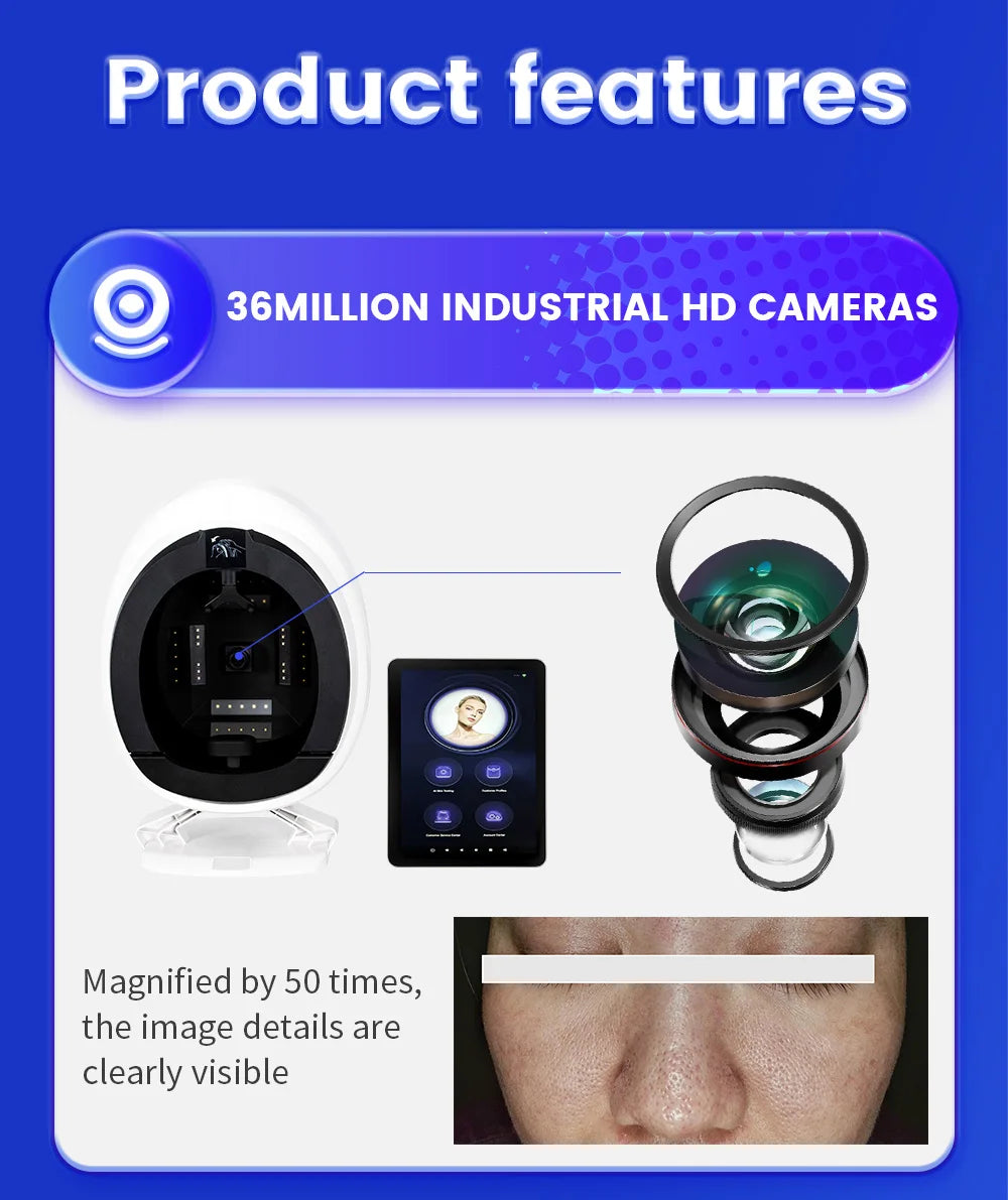 Emszero AISIA Q1 3D AI Facial Skin Analyzer Diagnosis