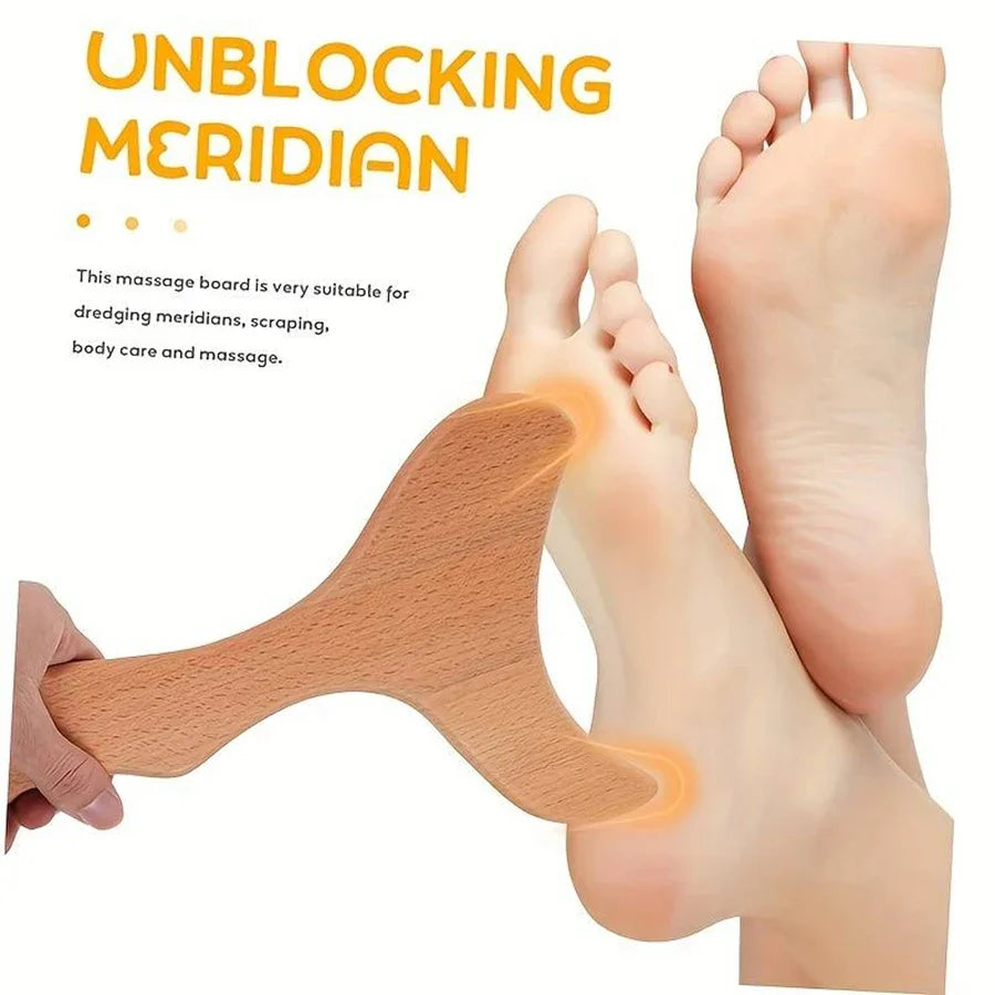 Dutrieux Wooden Massage Roller Tool Set Lymphatic Drainage