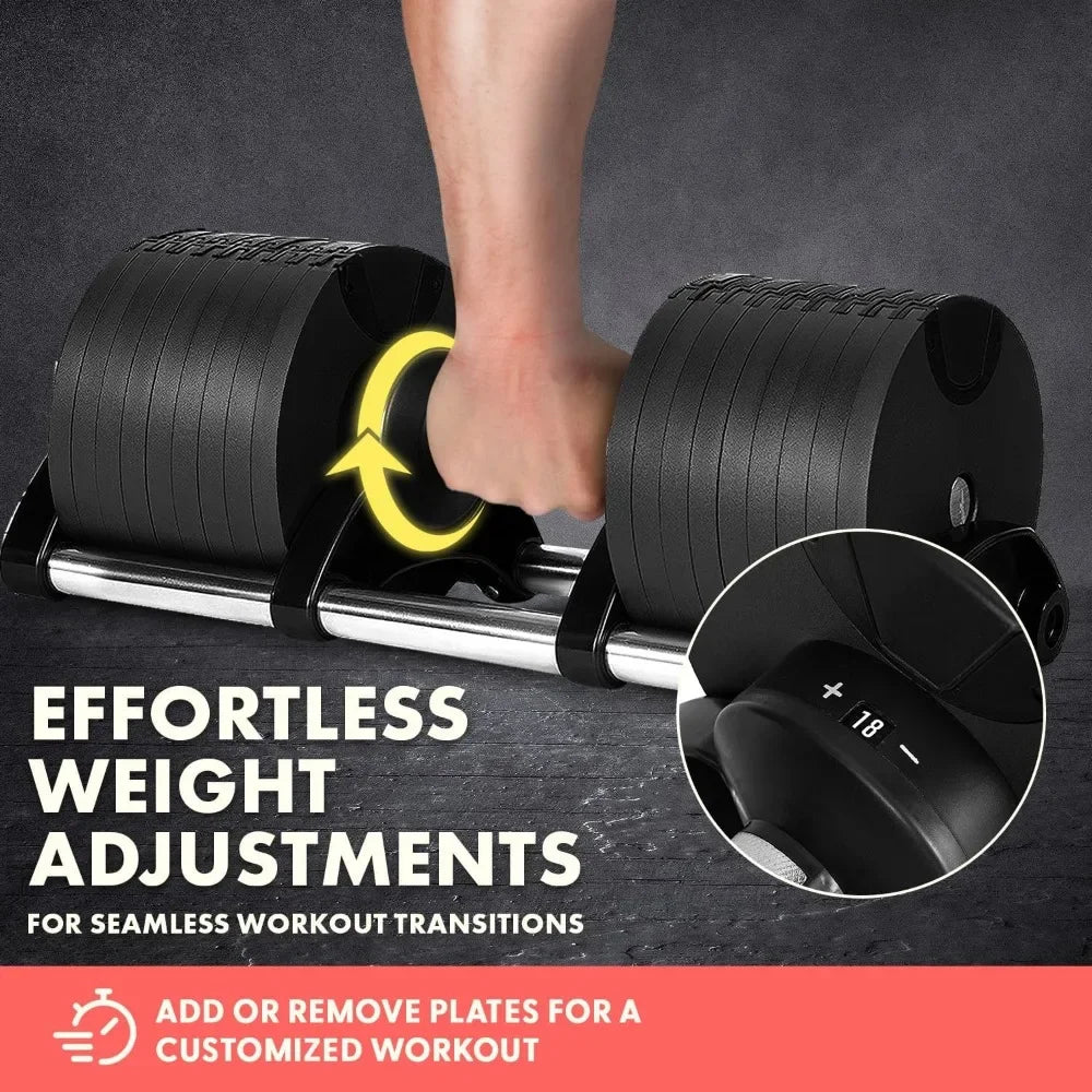 Hign-concerned Adjustable Dumbbell 9 in 1 Weight Options