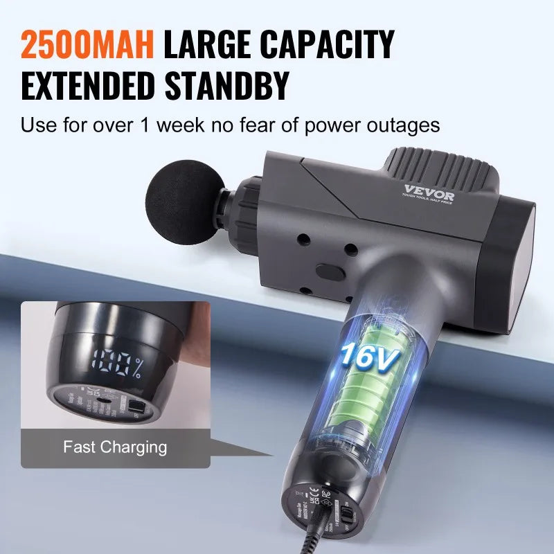 Massage Gun Deep Tissue Percussion Massager 8 Speed Levels
