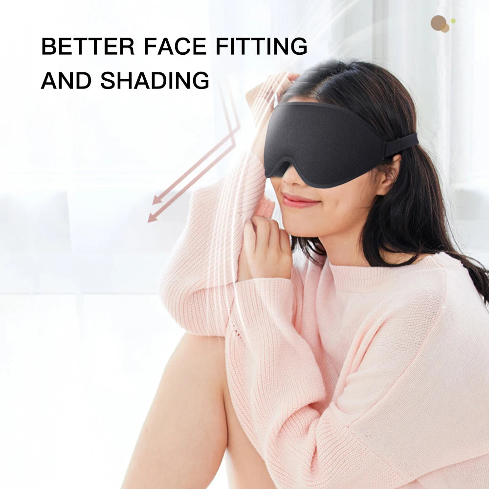 MERALLE 3D Sleep Mask Light Blocking Blindfold for Sleep