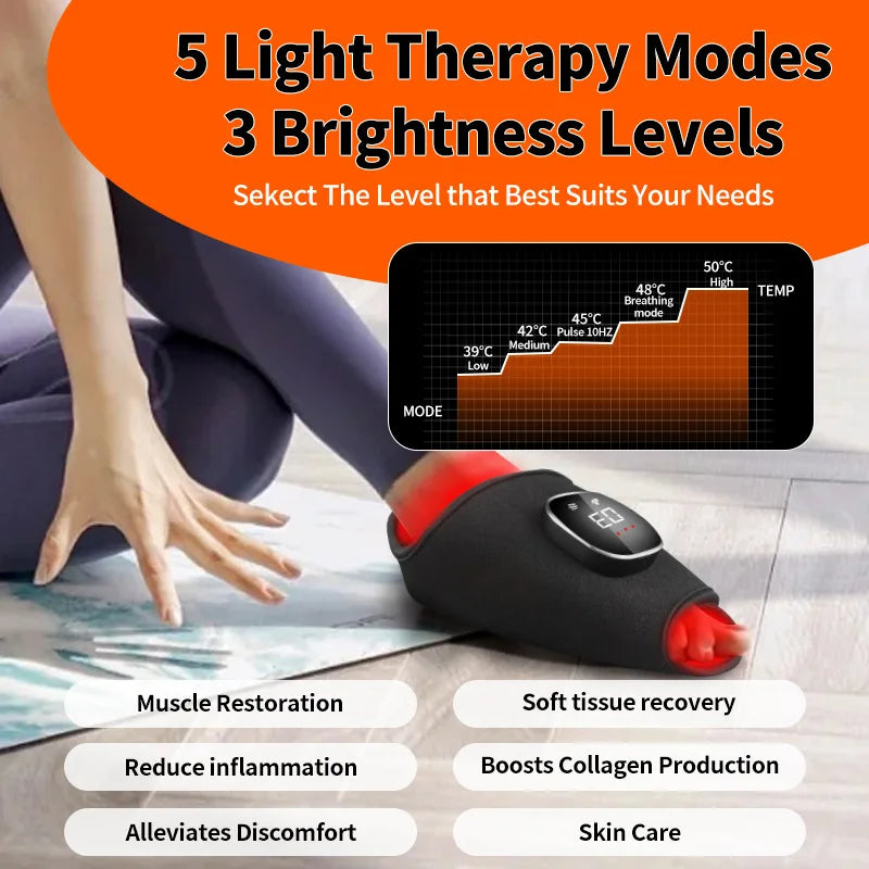 Wrist Ankle Light Therapy Massage Belt Wireless 660nm 850nm