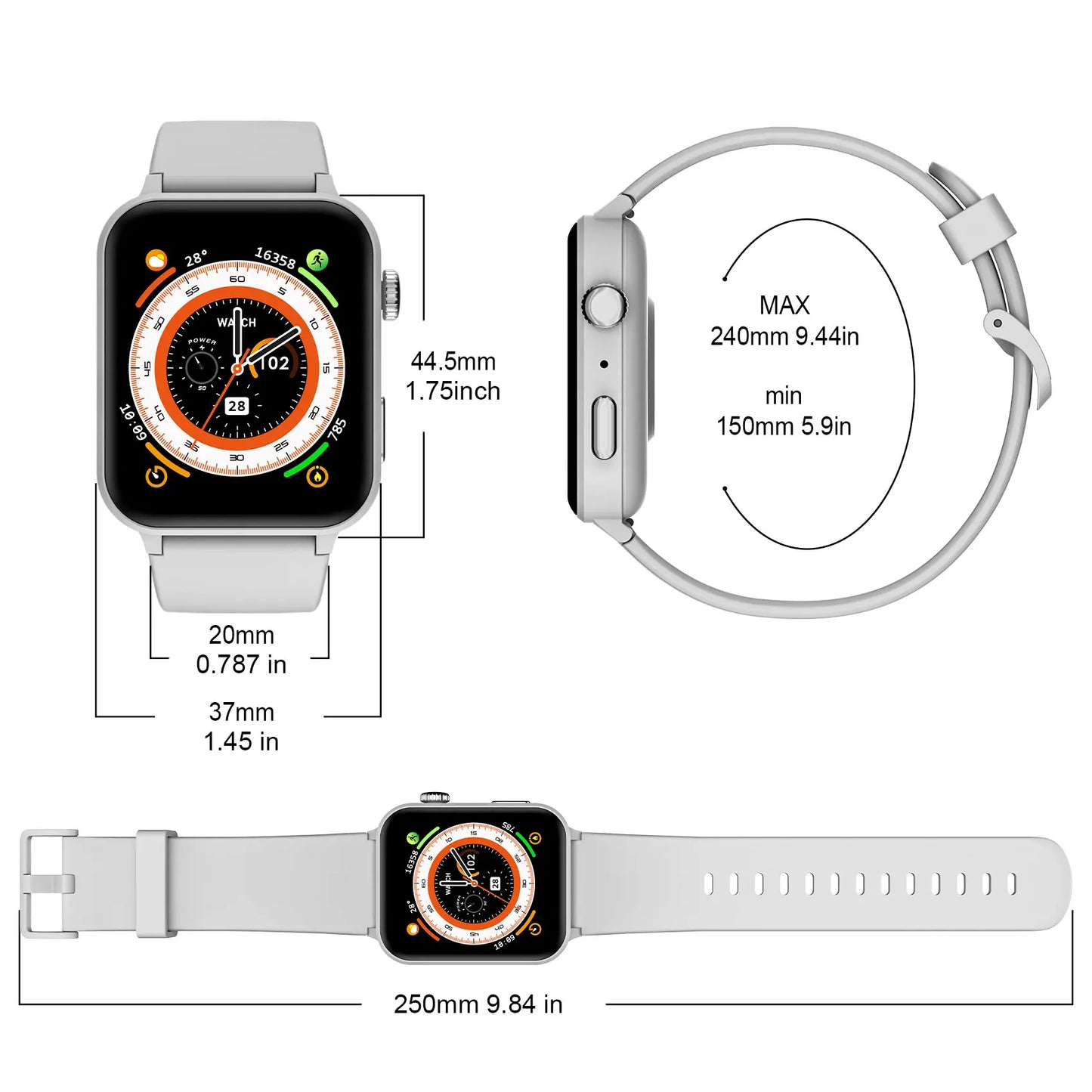 Blackview Smartwatch With Bluetooth Call Heart Rate SpO2