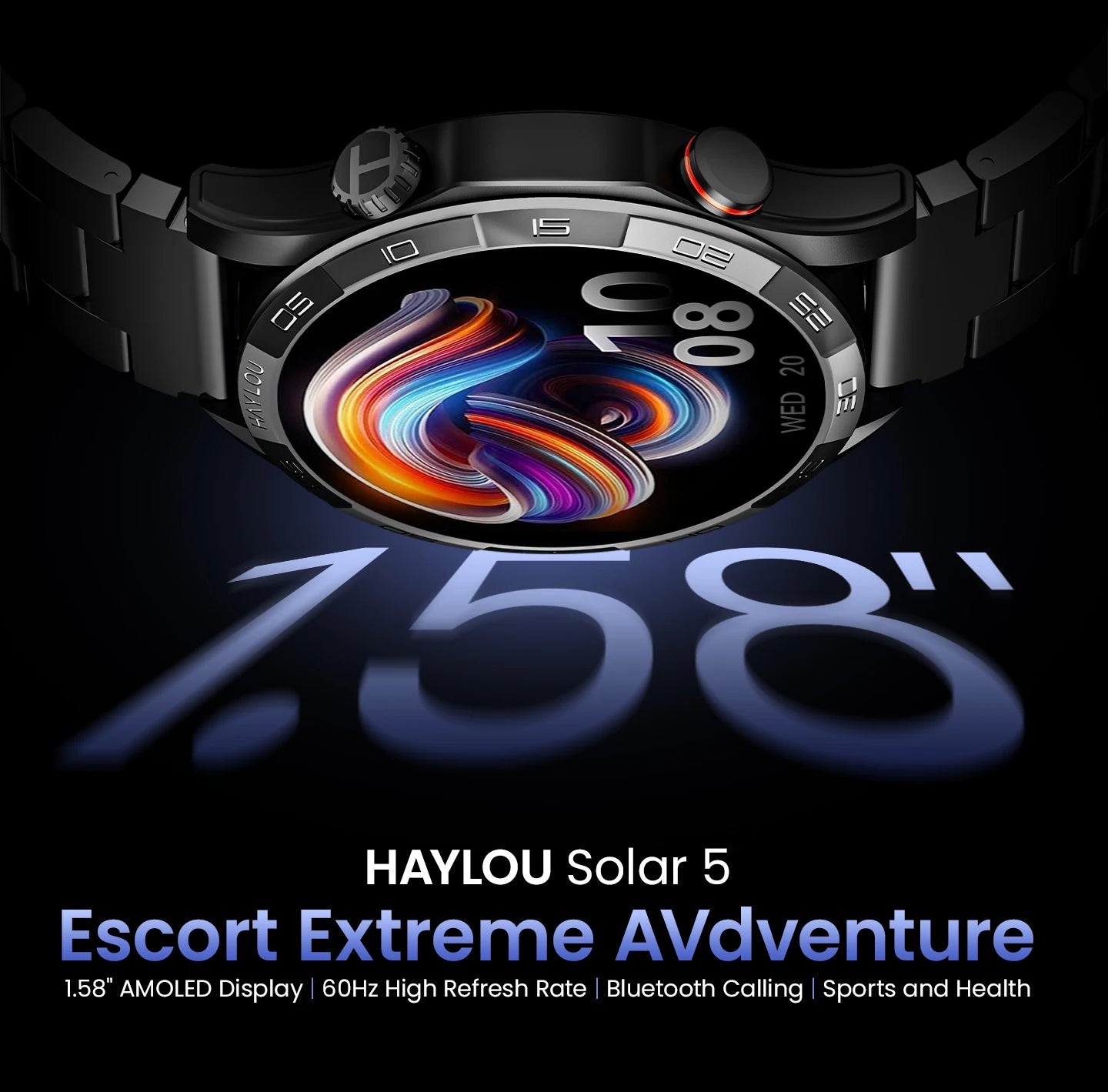 HAYLOU Solar 5 Voice Calling Smartwatch Health Tracking