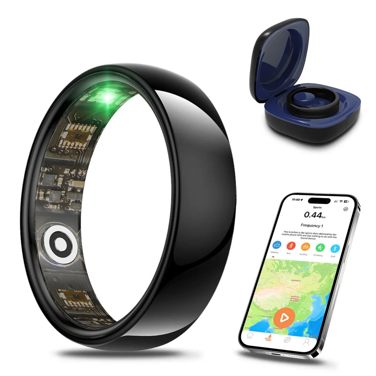 Miro R1 Smart Ring Health Tracker Blood Oxygen Heart Rate
