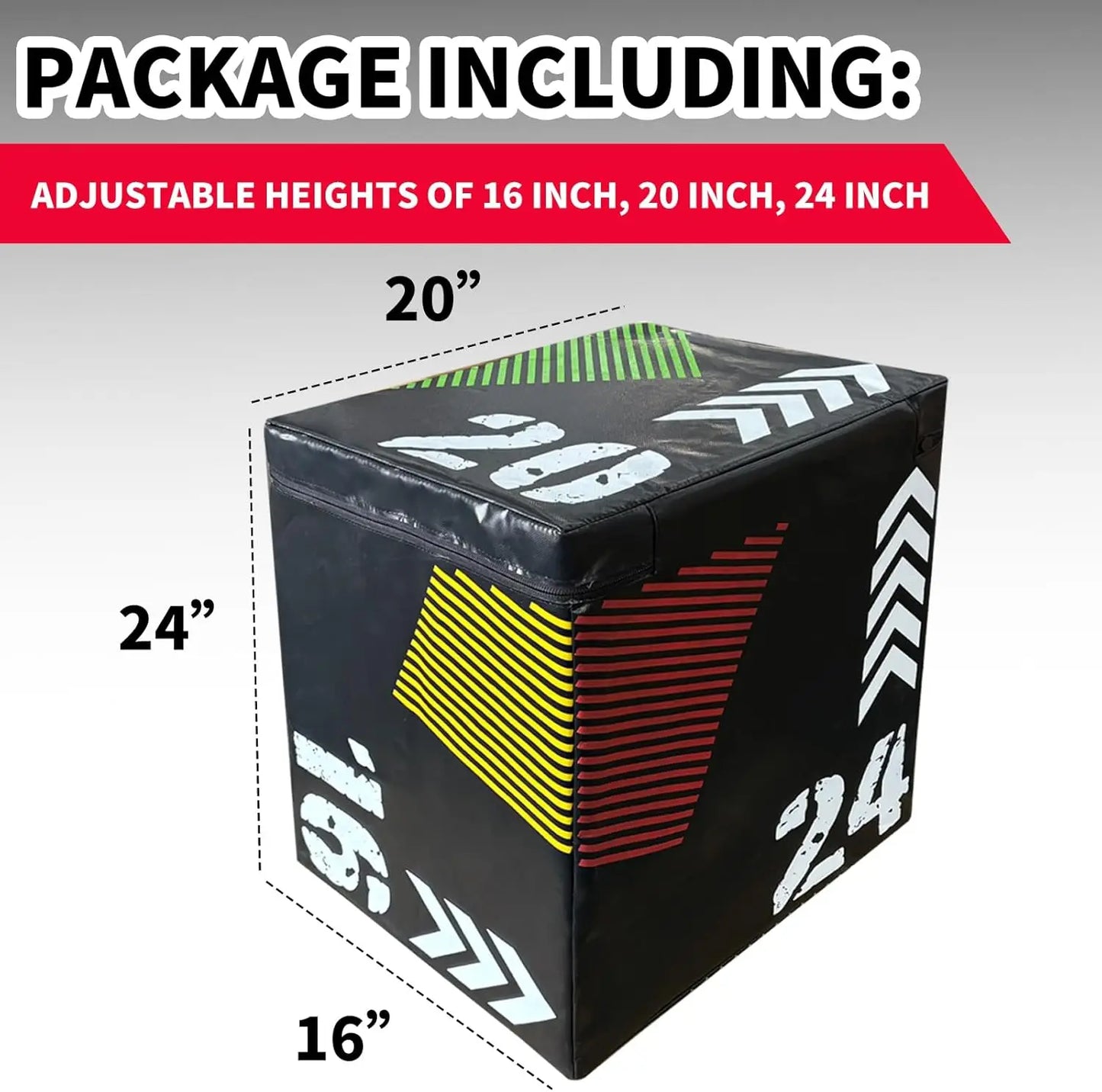 3 In 1 Plyometric Jump Box With Hardwood And FoamPadding
