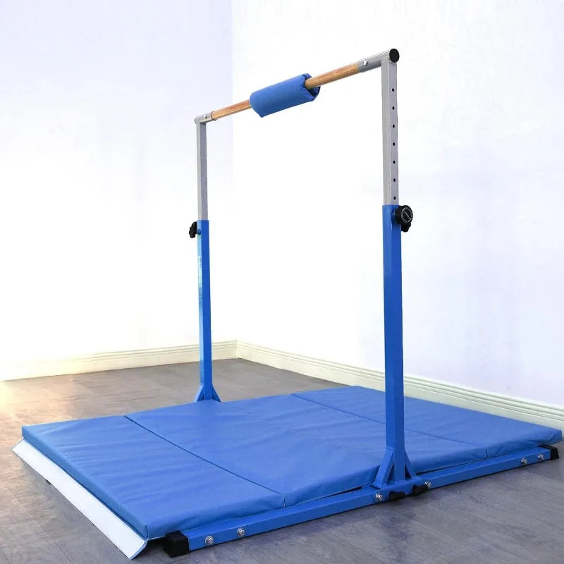 YTYIN Foldable Gymnastics Bar For Kids Teens Adjustable