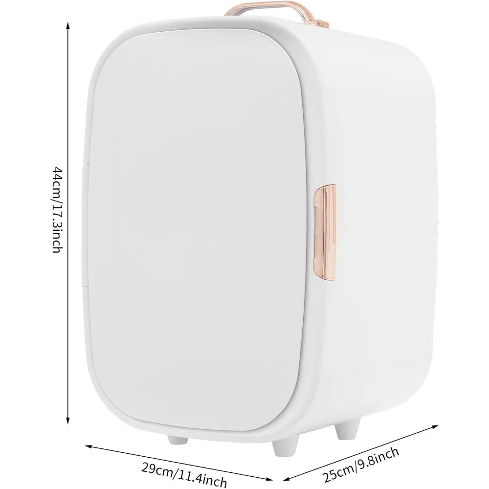 12L Beauty Fridge-50W/48W Dual-Function Cooling/Heating Cosmetic Refrigerator with Smart Thermostat, Compact Mini Skincare Fridg