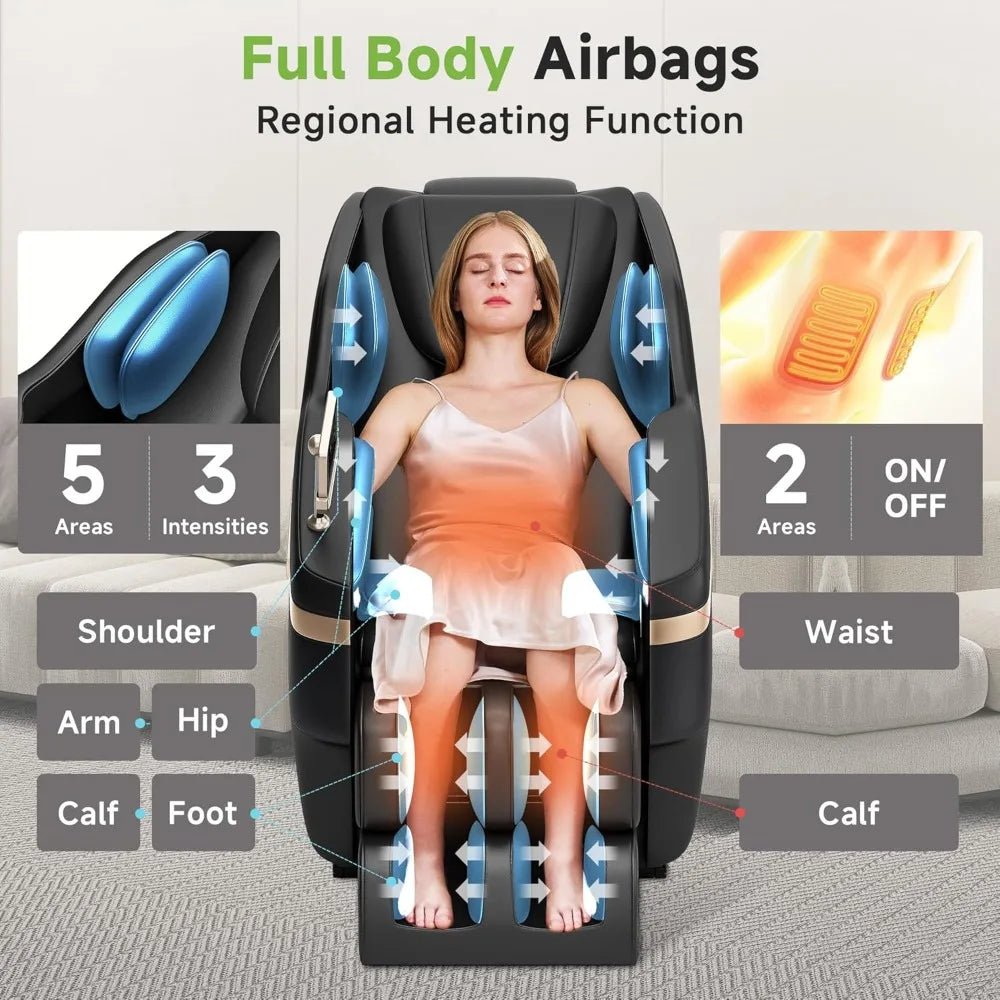 XIAOLANG Full Body Massage Chair Zero Gravity Shiatsu Recliner