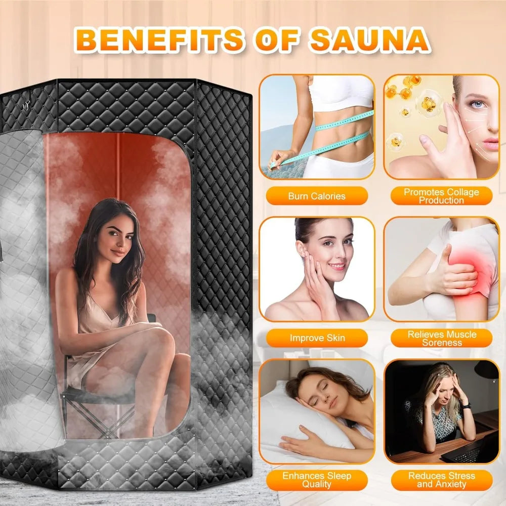 Hign Concerned Red Light Home Sauna Portable Steam Tent Foldable