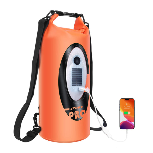 SELORSS Solar Powered Waterproof Backpack Bluetooth Speaker
