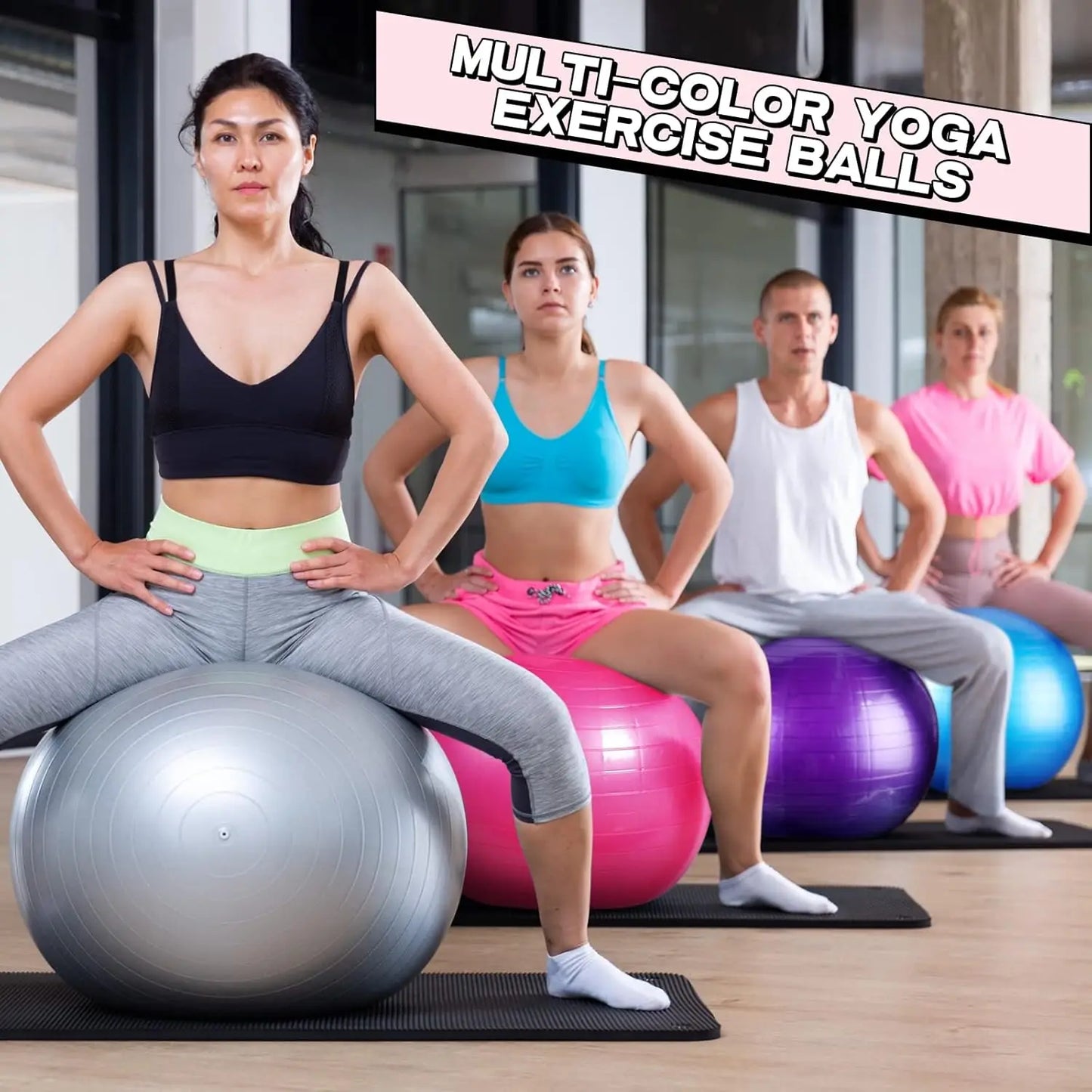 10 Pcs Pilates Exercise Balls for Fitness and Training