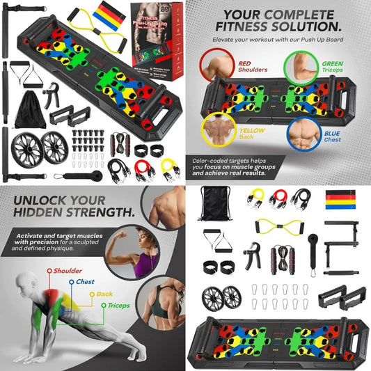 Push Up Board Portable Multifunction All In One Fitness