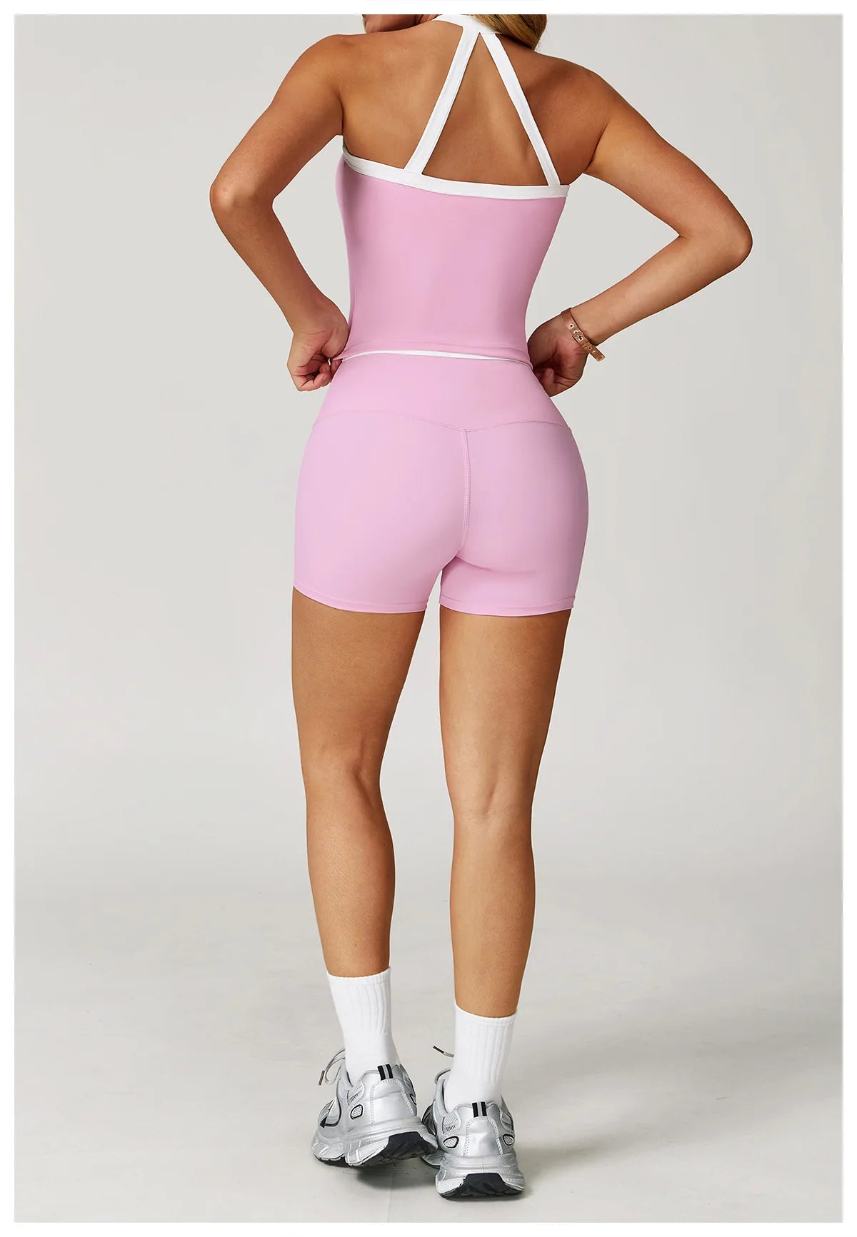 SWELTERINGCN Women 2 Piece Tracksuit Yoga Set Gym Wear
