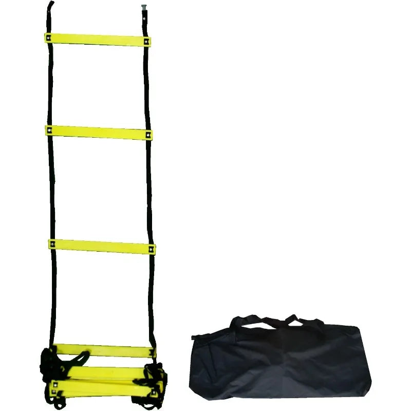 Cross Training Bundle KIT (5 PC Set)- 20 FT Agility Ladder, XL Resistance Parachute, Power Sled, Lateral Side Stepper