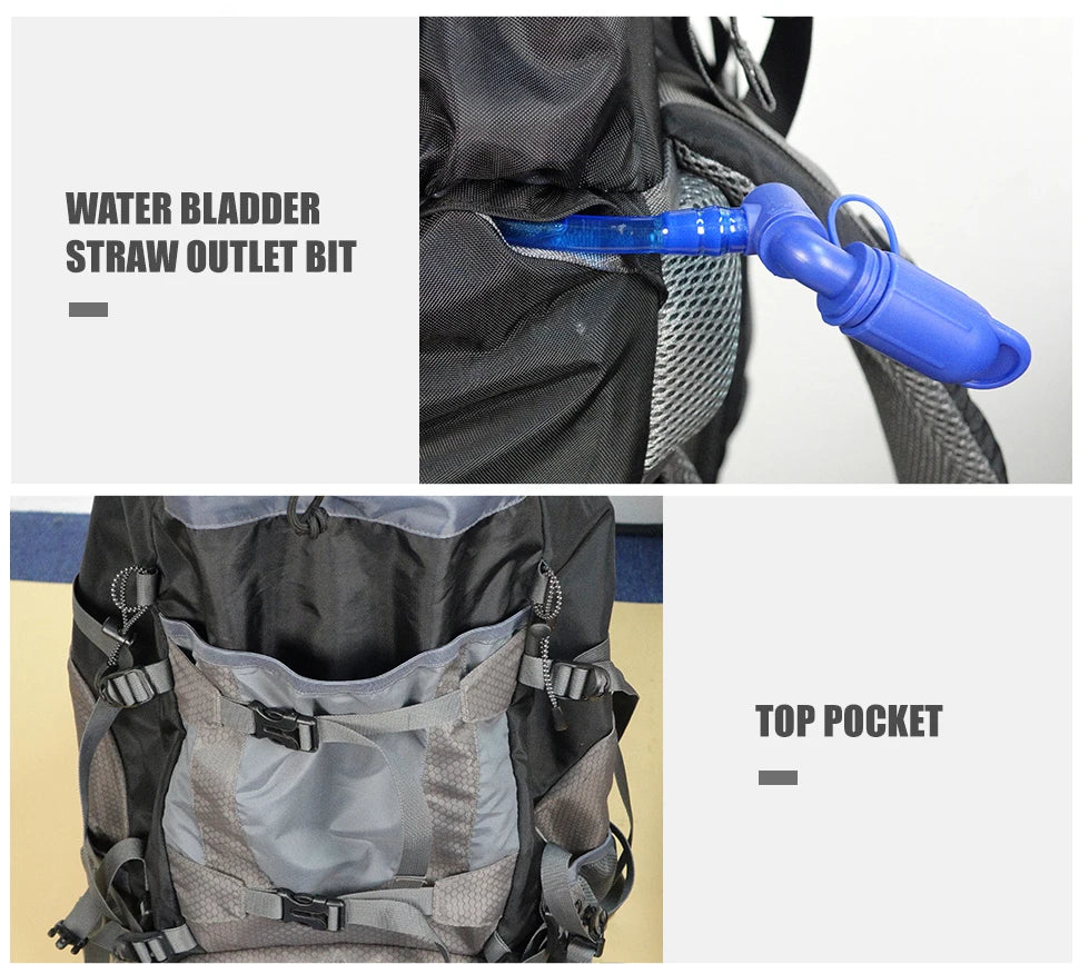 WESTTUNE Explorer Internal Frame Backpack Rain Cover Hiking