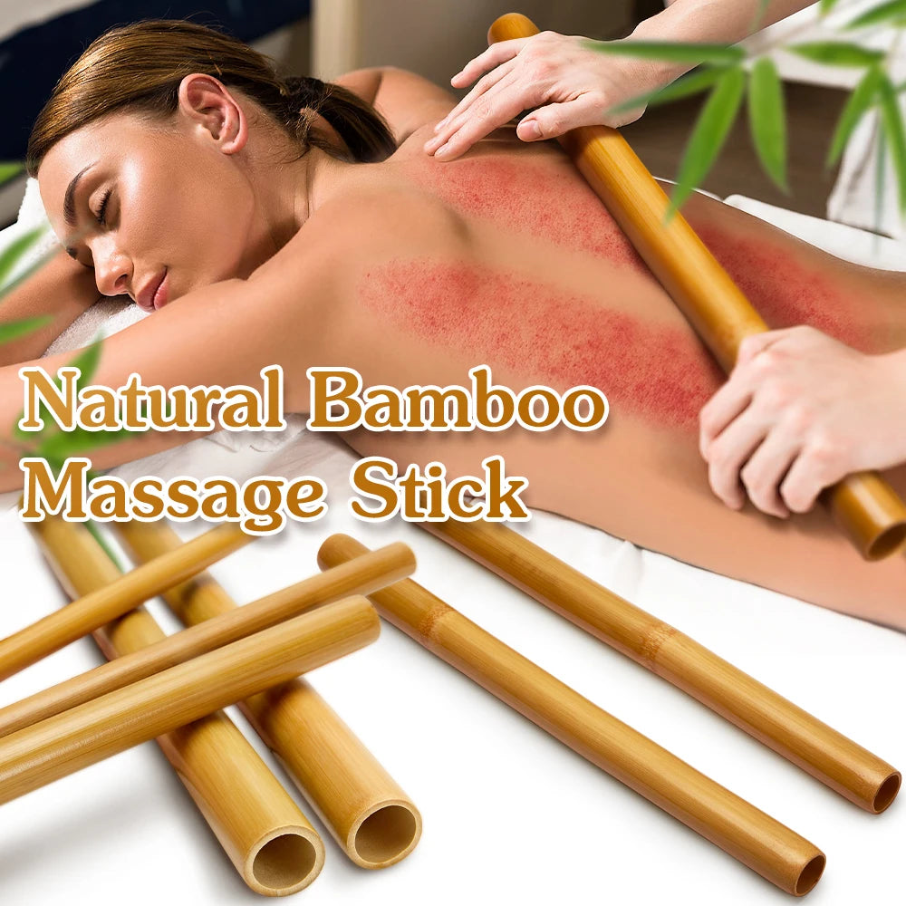 MOKARLE Natural Bamboo Massage Stick Wood Therapy Gua Sha Massager