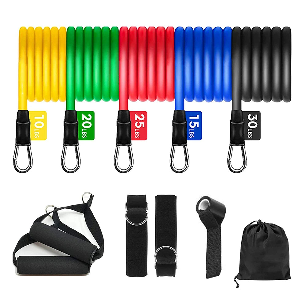 KUUBE Resistance Bands Set 11Pcs for Home Gym Training