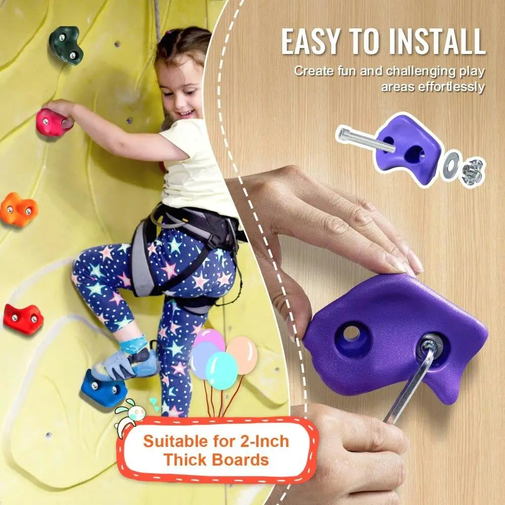 72 Rock Climbing Holds for Indoor and Outdoor Use Rock Wall Climbing Grips
