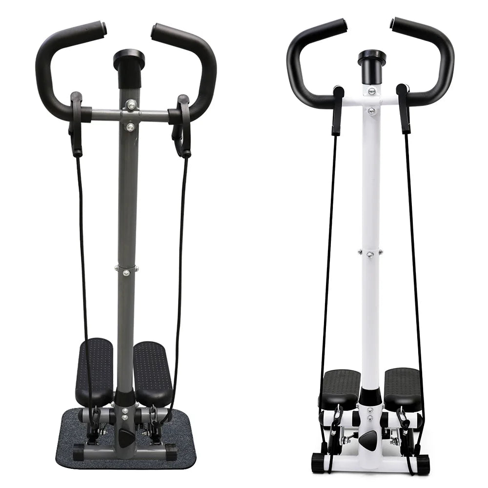 Exercise Stepper Machine With Resistance Bands And LCD Monitor