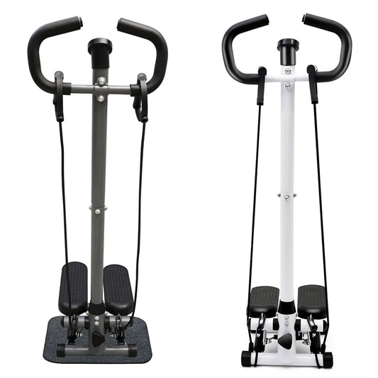 Exercise Stepper Machine With Resistance Bands And LCD Monitor
